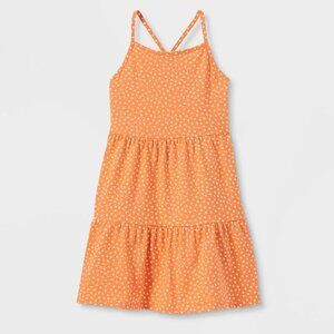 Girls Tiered Knit Sundress Polka Dot Print Dress Cat & Jack